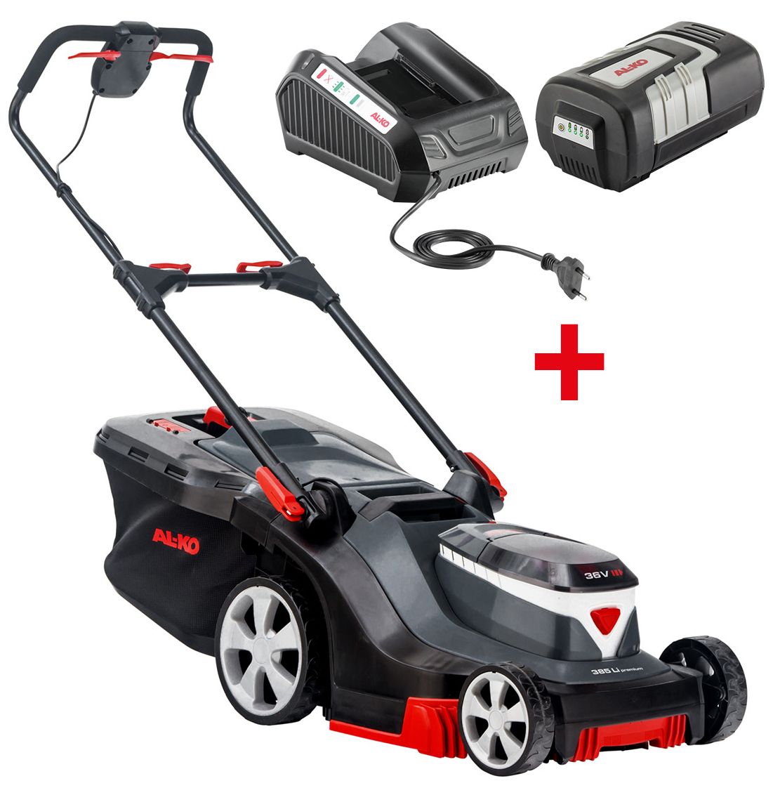 AL-KO Energy Flex 36V 385 Li Premium akkumulátoros fűnyíró (1 x 5.0 Ah Li-ion akkuval) termék fő termékképe