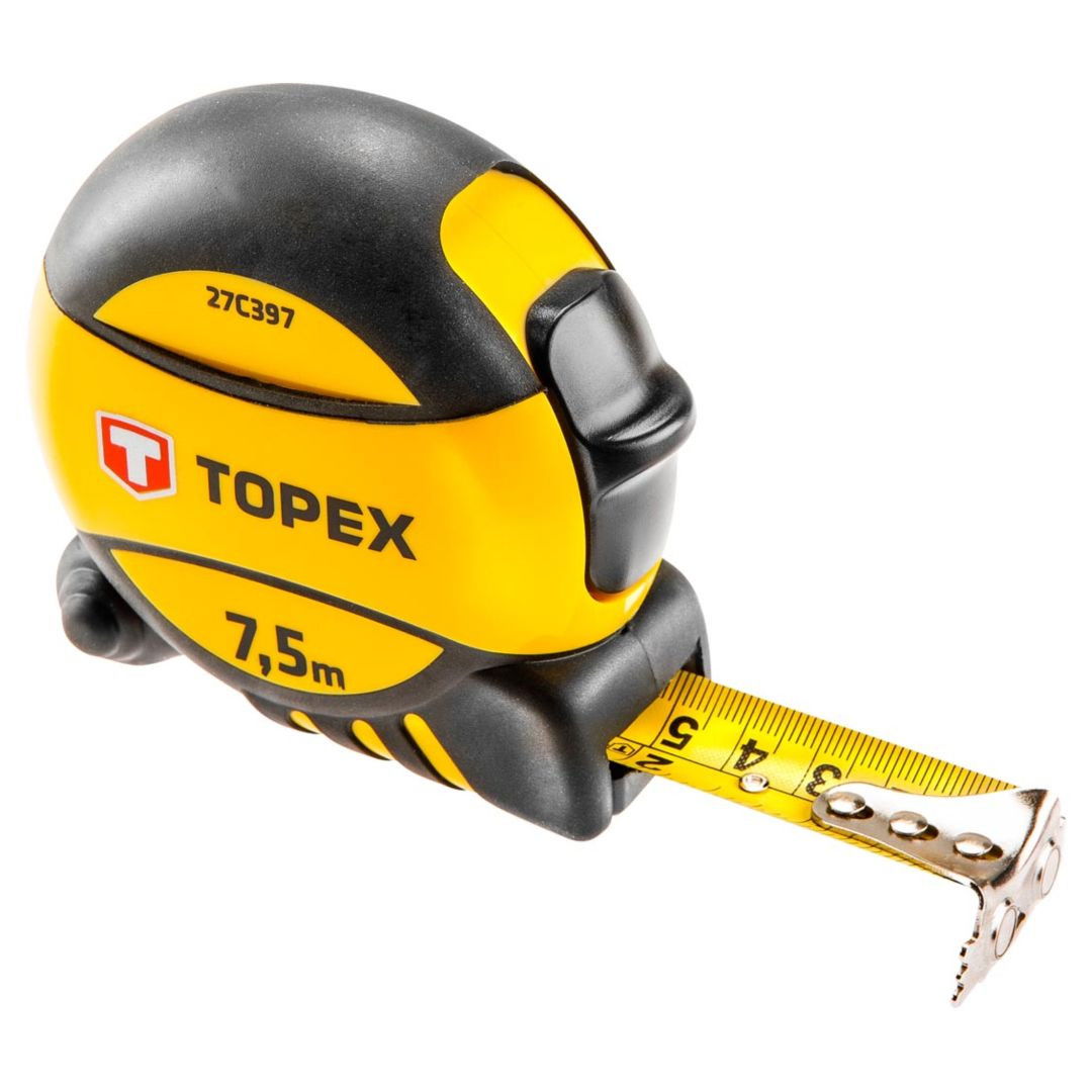 Topex 27C397 acél mérőszalag, mágneses, 7.5 m / 25 láb / 25 mm termék fő termékképe