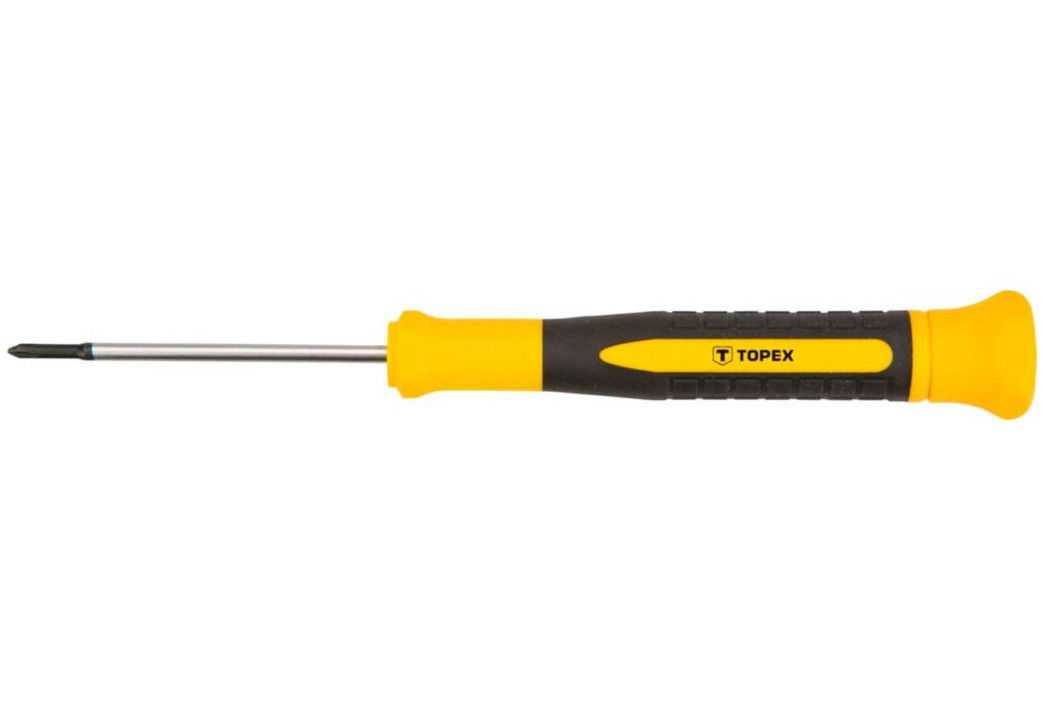 Topex 39D773 kereszt műszerész csavarhúzó, CrV acél, 135/50 mm, PH0 termék fő termékképe
