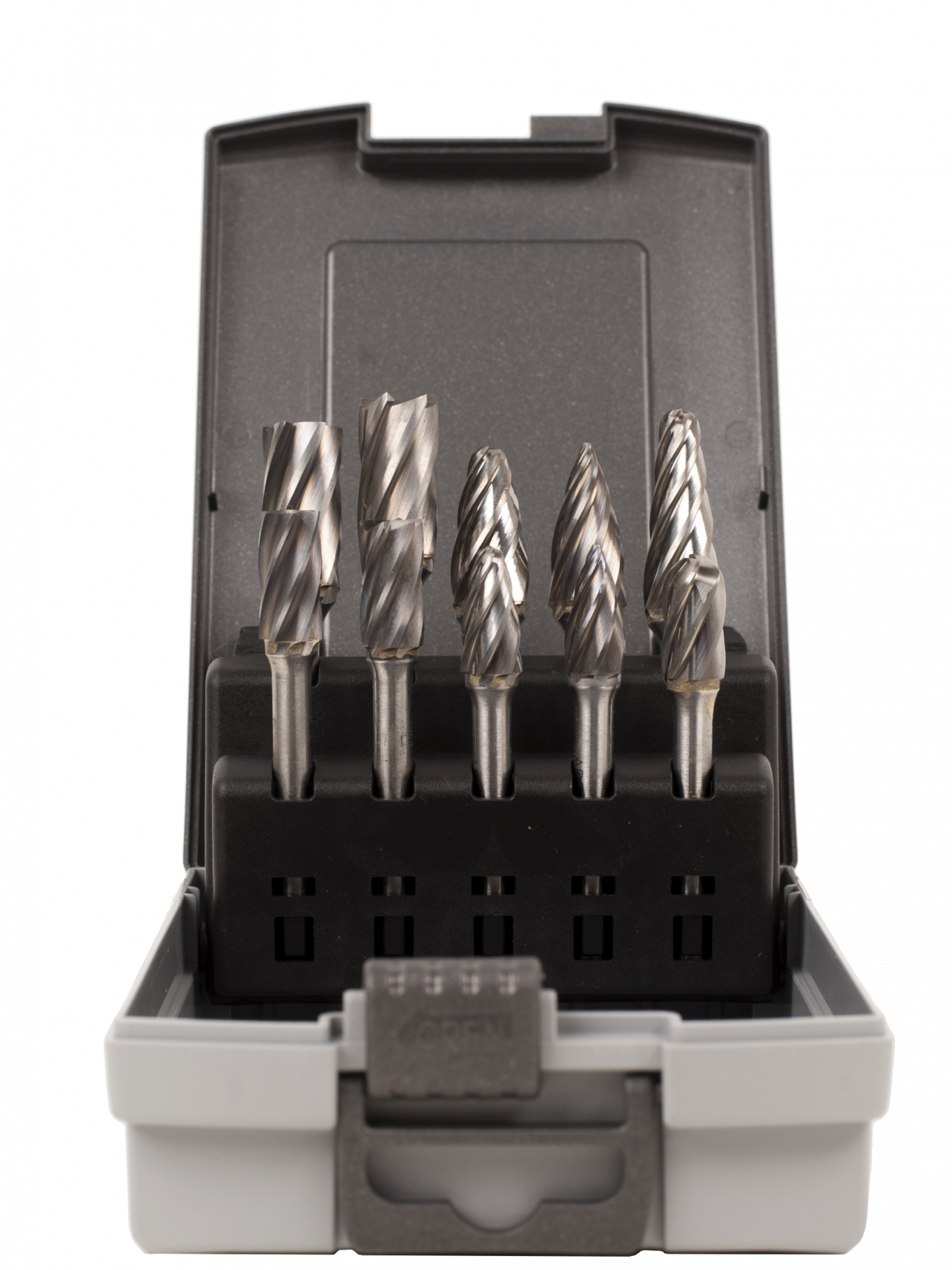 Abraboro No. 5 keményfém turbómaró készlet, 10 db, műanyag dobozban, alu fogazással termék fő termékképe