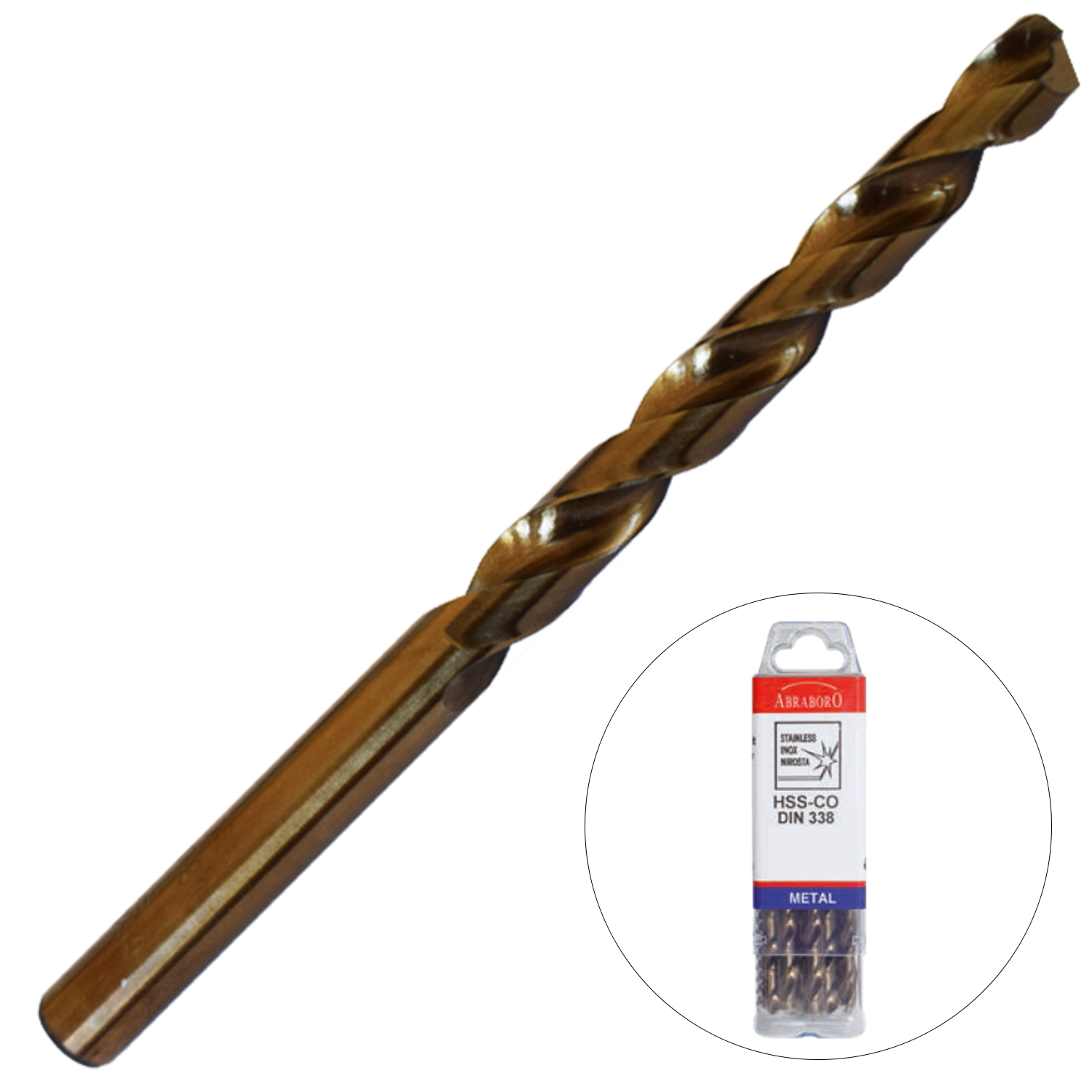 Abraboro 3.3 x 65 / 36 mm HSS-Co fémcsigafúró X-Pack, 10 db/csomag termék fő termékképe