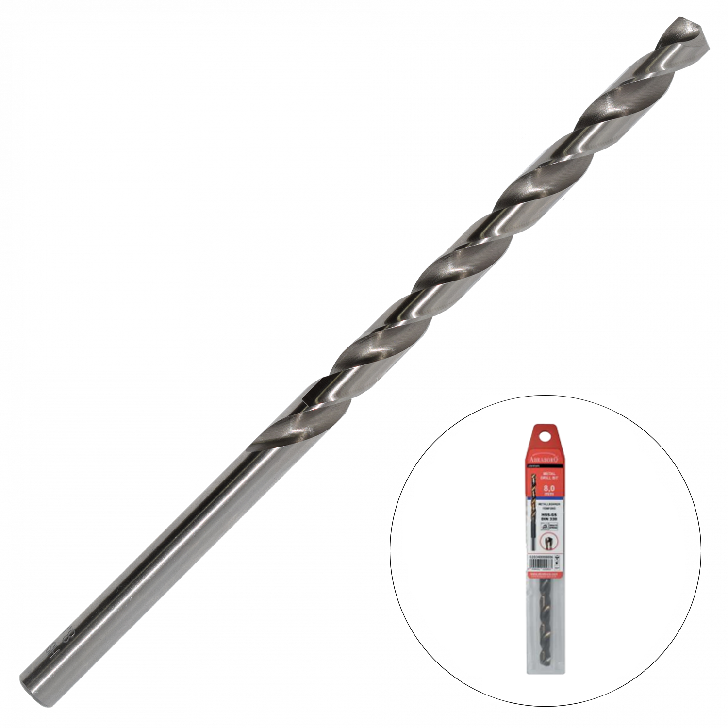 Abraboro 6 x 139 / 91 mm HSS-GS hosszú hengeres szárú fémcsigafúró, EV-Pack termék fő termékképe