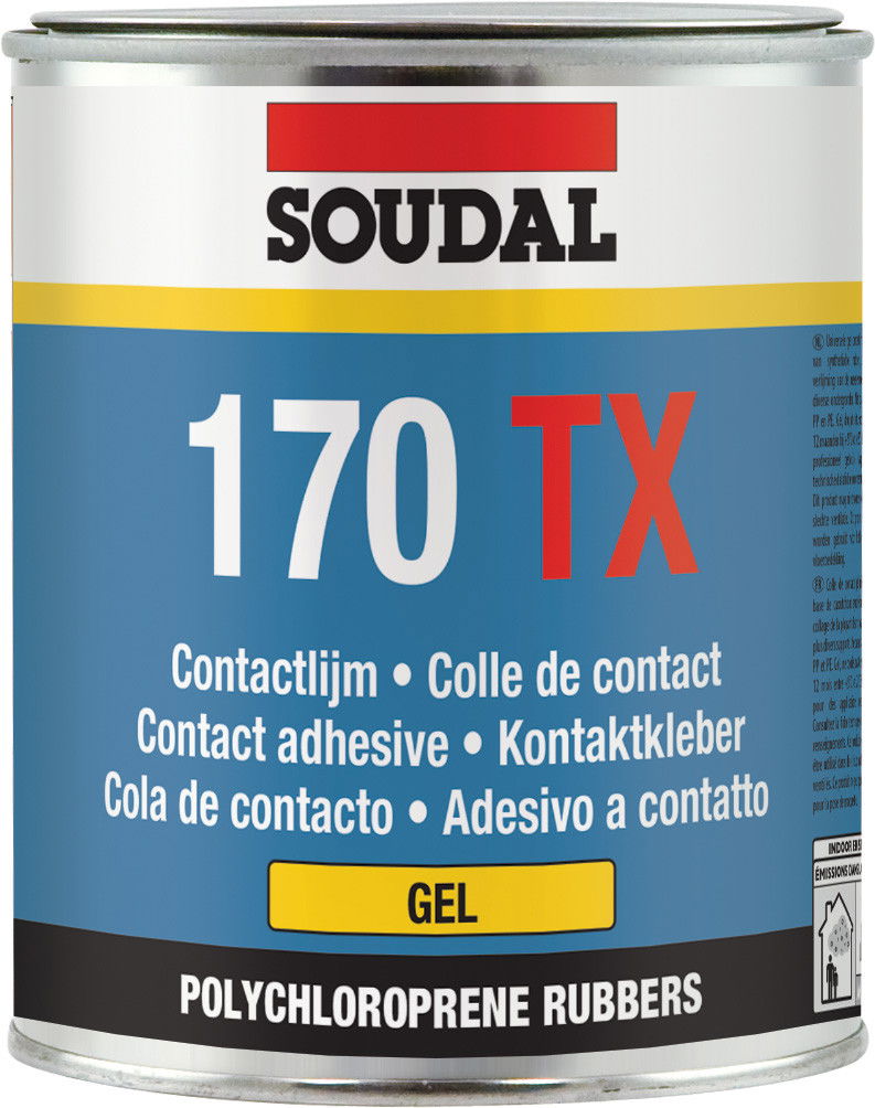 Soudal 170 TX kontakt ragasztó gél, 750 ml termék fő termékképe