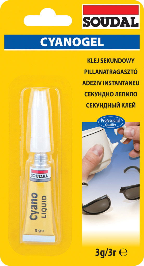 Soudal 84A Cyanofix pillanatragasztó, 3 g termék fő termékképe