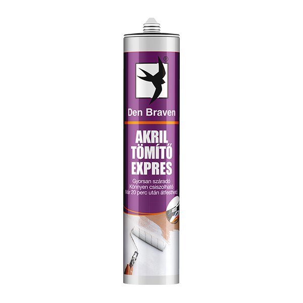 Den Braven Expres, akril tömítő, fehér, 280 ml termék fő termékképe