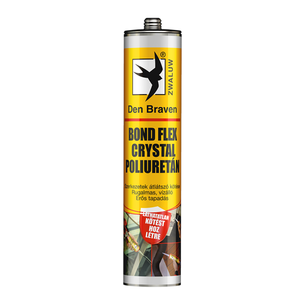 Den Braven Bond Flex CRYSTAL poliuretán tömítő, transzparens, 300 ml termék fő termékképe