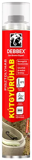 Den Braven Kútgyűrűhab, pisztolyos flakon, zöld 750 ml termék fő termékképe