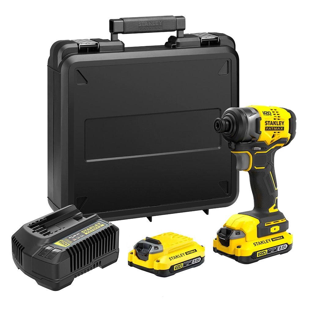Stanley SFMCF810D2K FATMAX® V20 akkus ütvecsavarozó (2 x 2.0 Ah Li-ion akkuval, kofferben) termék fő termékképe