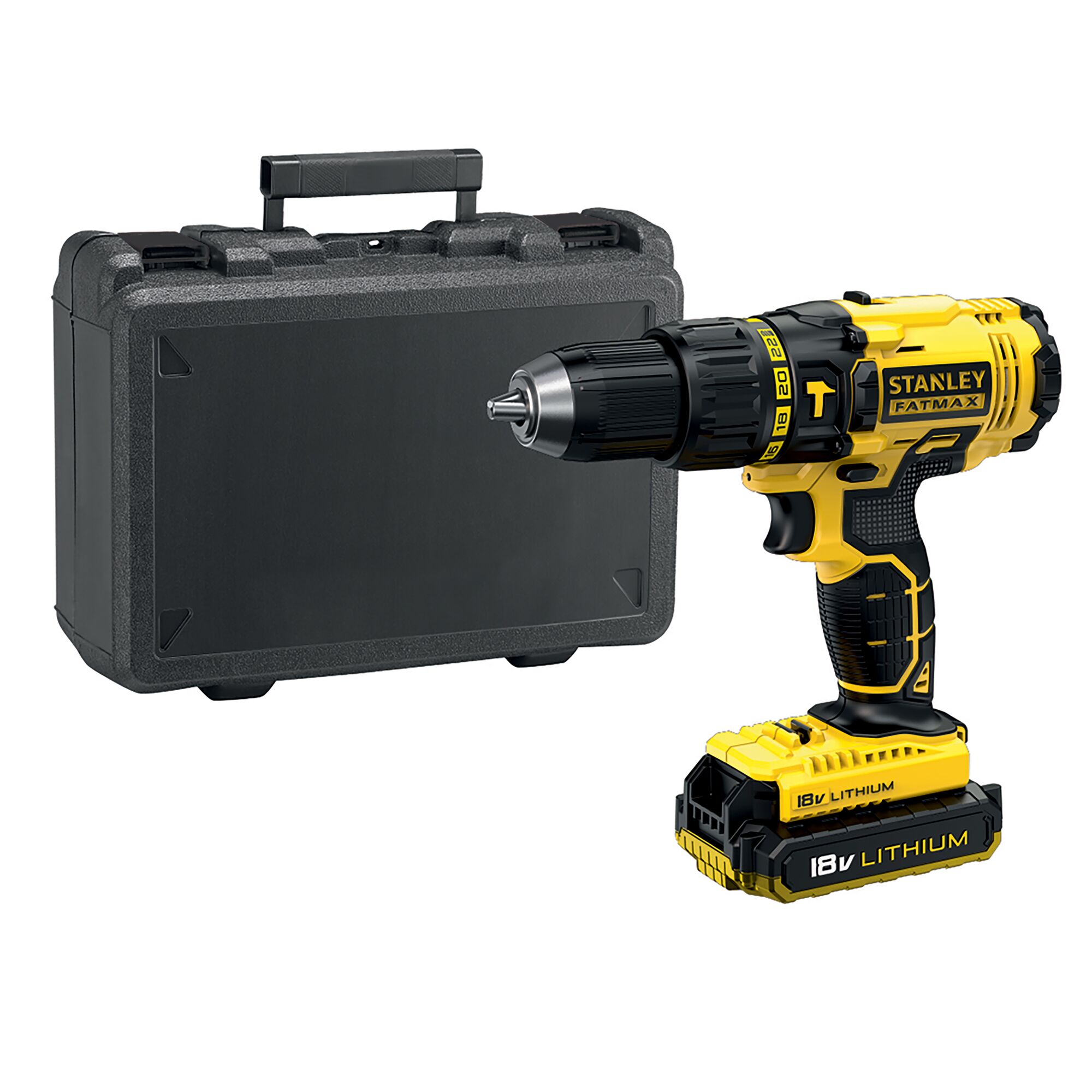 Stanley FMC626D2K FATMAX® akkus ütvefúró-csavarozó (2 x 2.0 Ah Li-ion akkuval, kofferben) termék fő termékképe