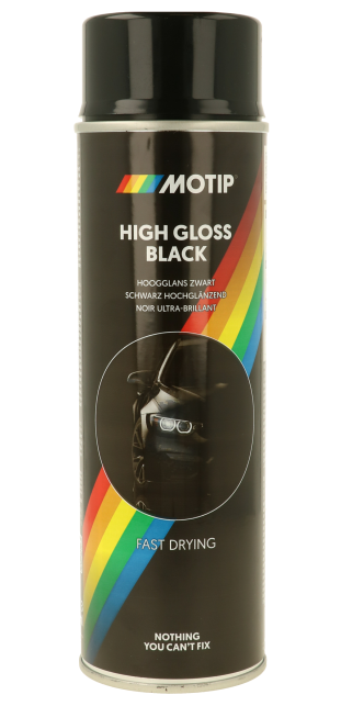 Motip RALLY festék spray, matt fekete, 500 ml termék fő termékképe