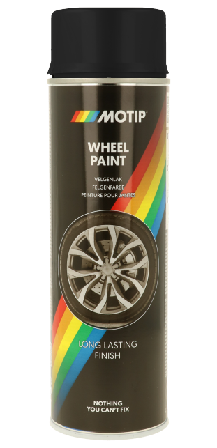 Motip Keréktárcsa festék spray, fényes fekete, 500 ml termék fő termékképe