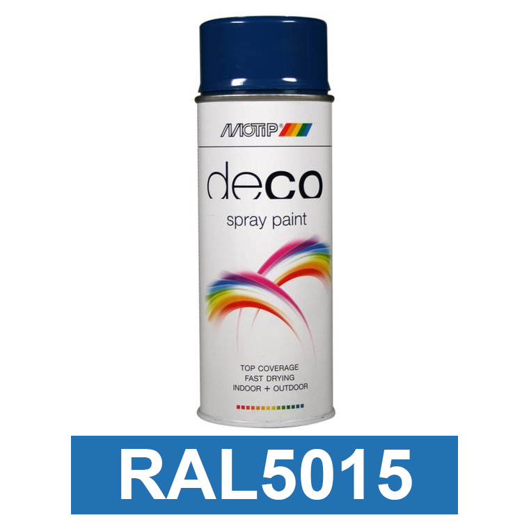 Motip DECO szintetikus festék spray, RAL5015, 400 ml termék fő termékképe