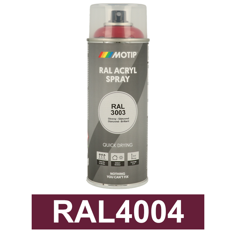 Motip Ipari festék spray, RAL4004, 400 ml termék fő termékképe